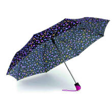 Colorful DOT Print 3 Fold Open &amp; Close Umbrella (YS-3FD22083969R)